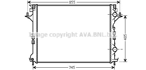 AVA QUALITY COOLING Радиатор, охлаждение двигателя RT2421